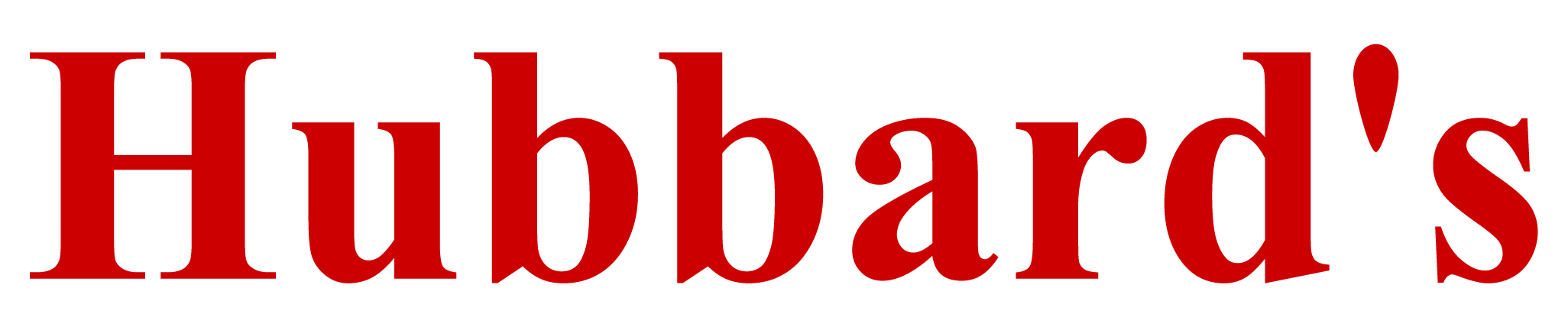Hubbard logo red